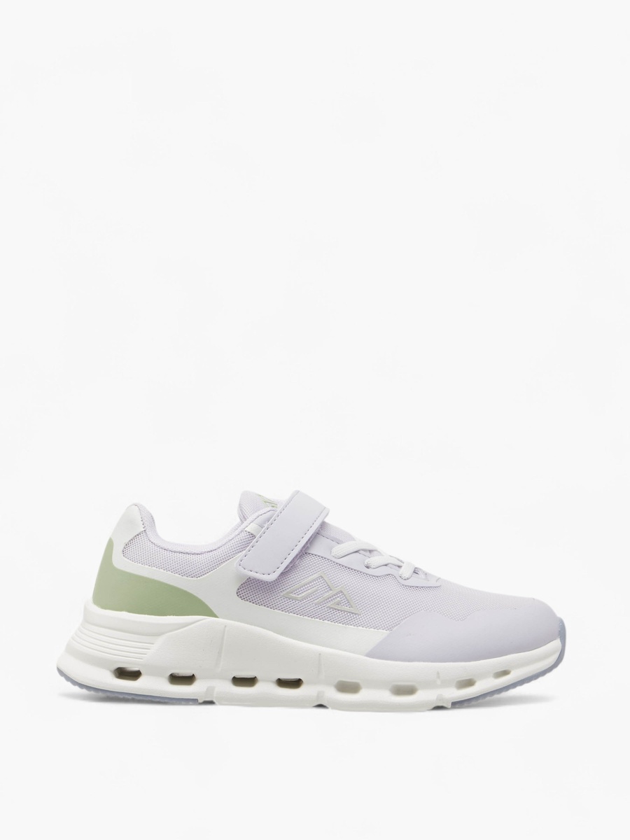 Textured Sneakers with Hook and Loop Closure