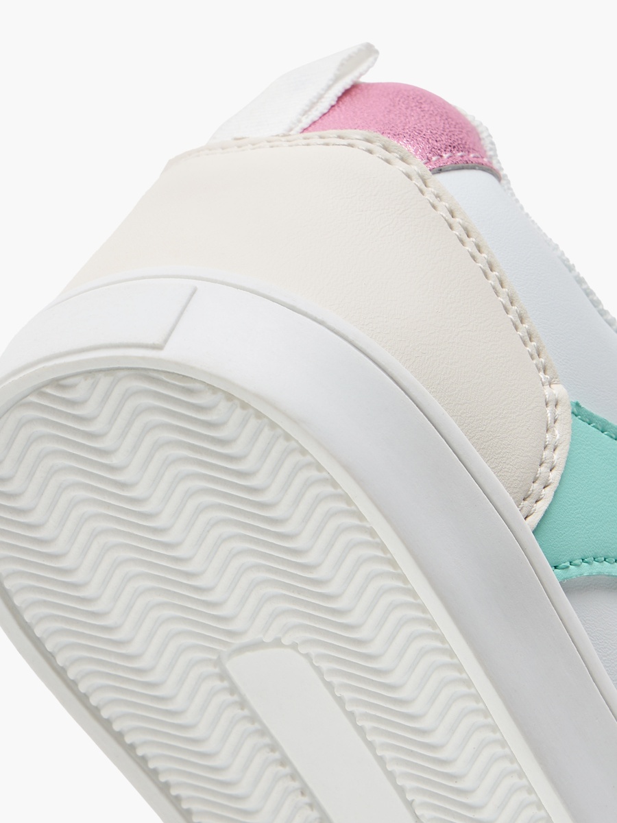 Colourblock Sneakers with Hook and Loop Closure