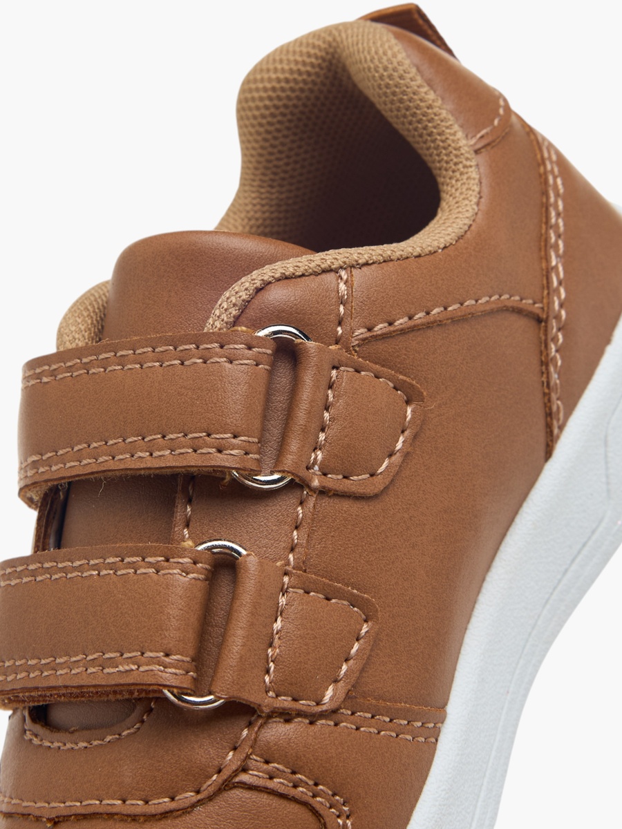 Panelled Sneakers with Hook and Loop Closure
