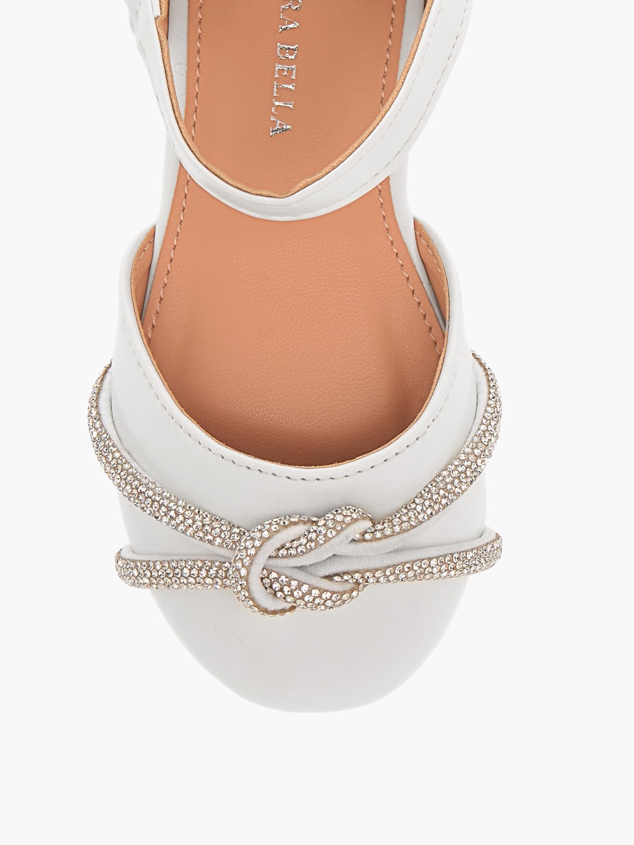 Embellished Ballerina Shoes with Hook and Loop Closure