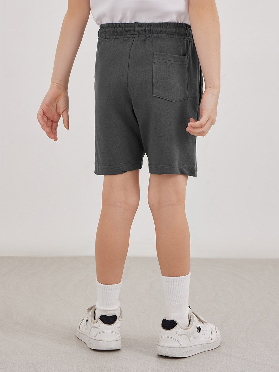 Solid Shorts with Drawsting