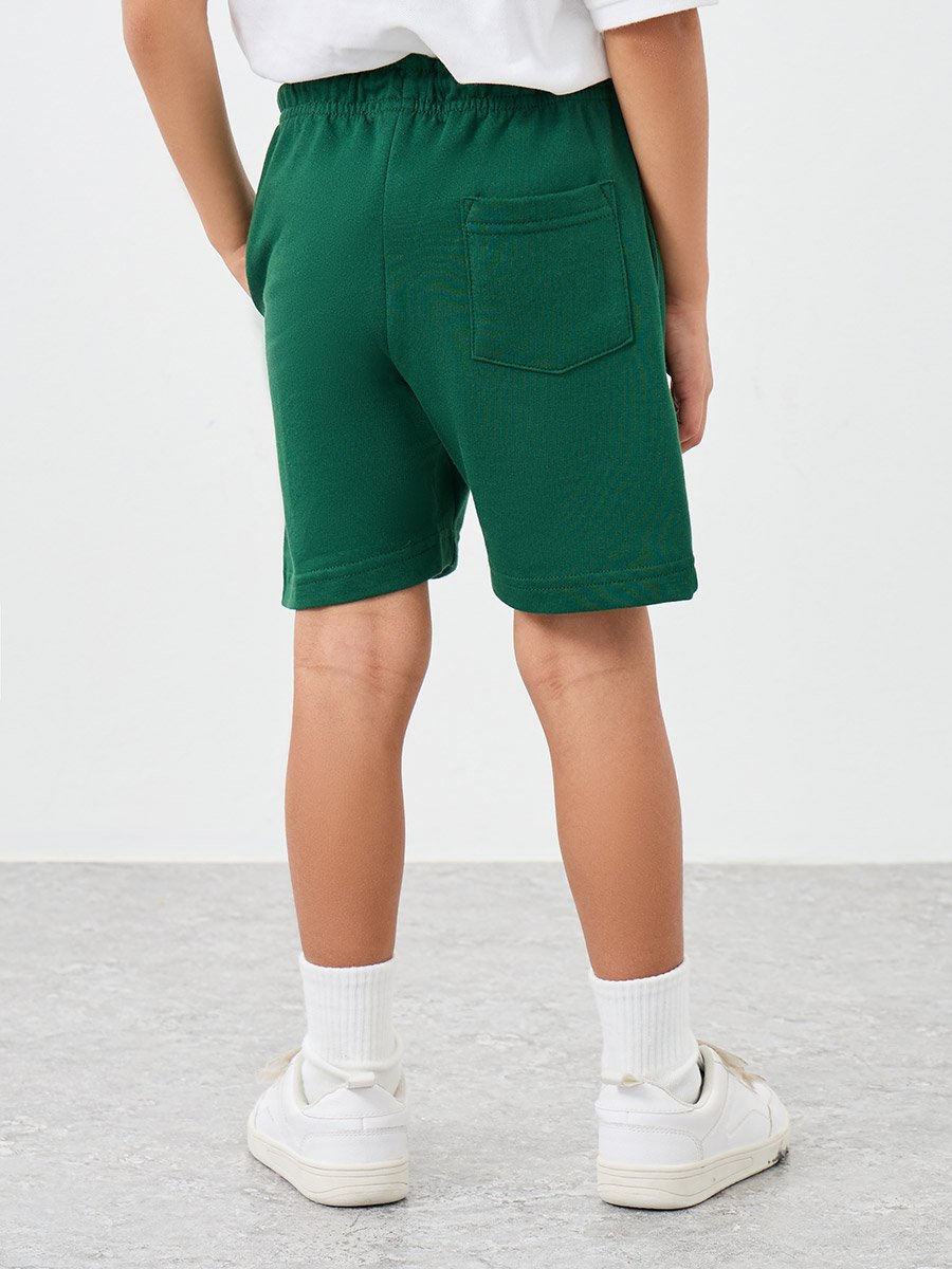 Solid Shorts with Drawstring
