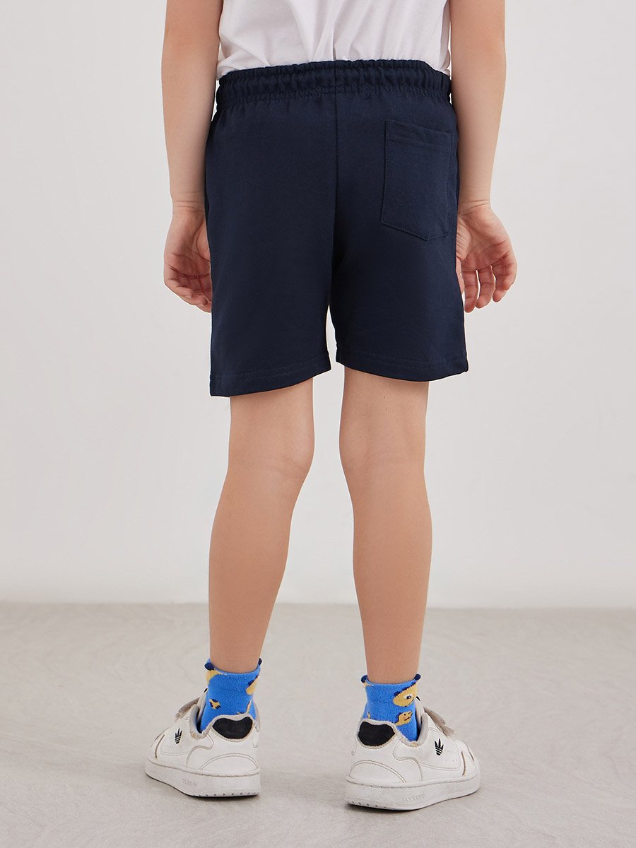 Solid Shorts with Drawsting