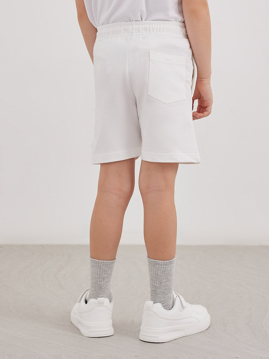Solid Shorts with Drawstring