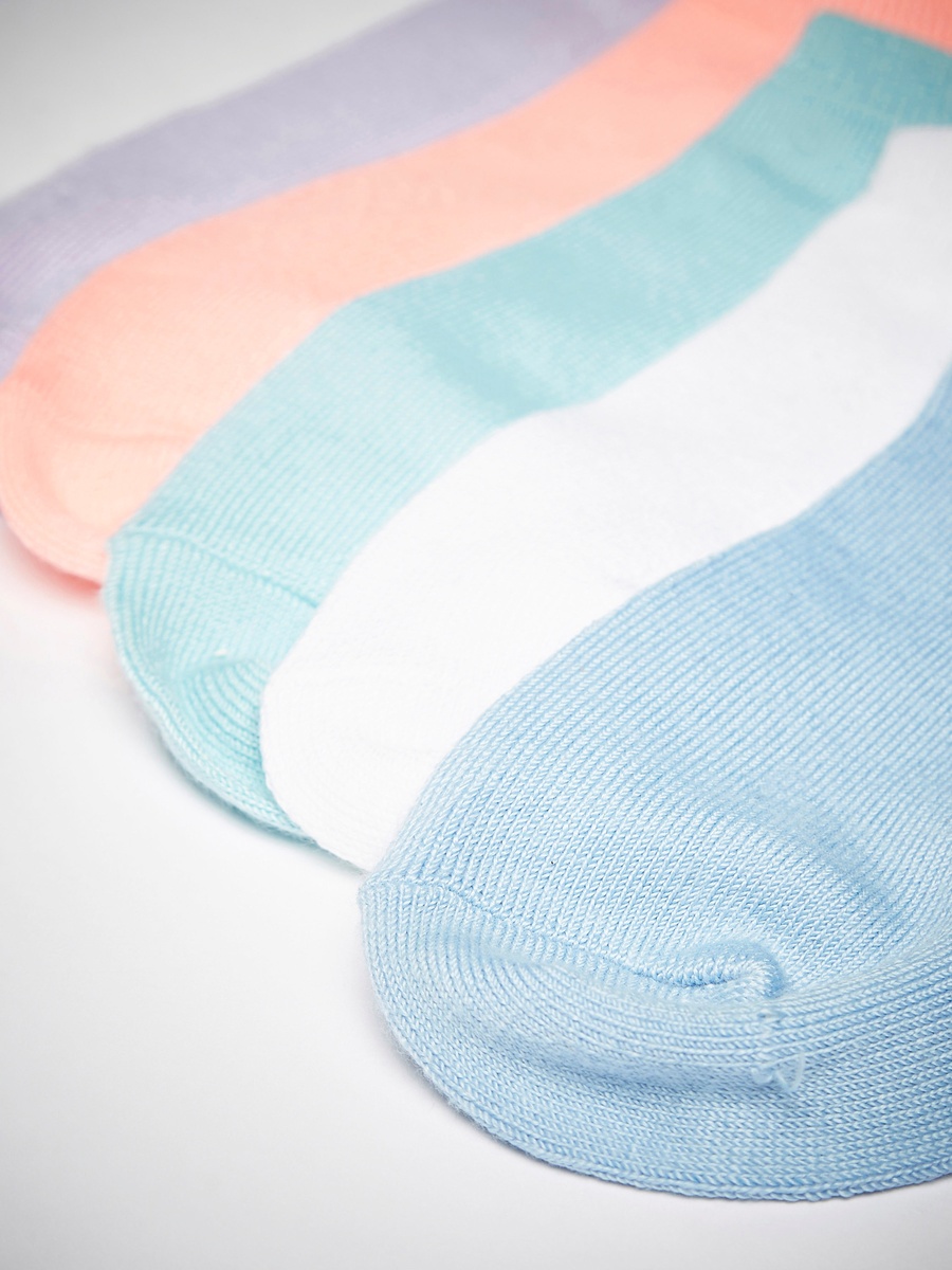 Pack of 10 - Ribbed Ankle Length Socks