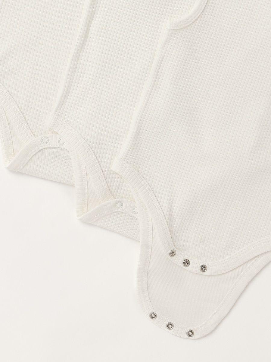 Pack of 3 - Ribbed Sleeveless Romper