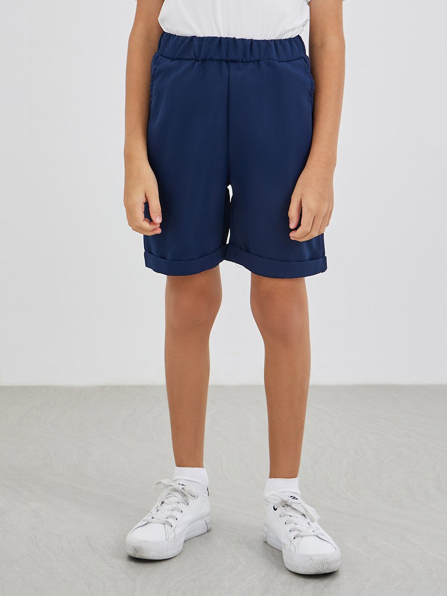 Boys Contrast Trim Short Sleeve Polo T-Shirt and Shorts Set