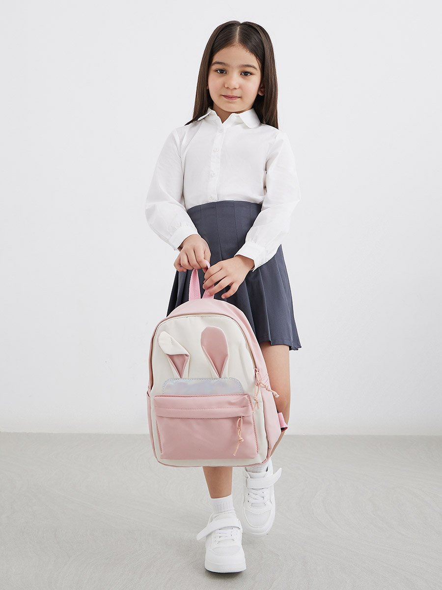 Girls White Peter Pan Collar Shirt
