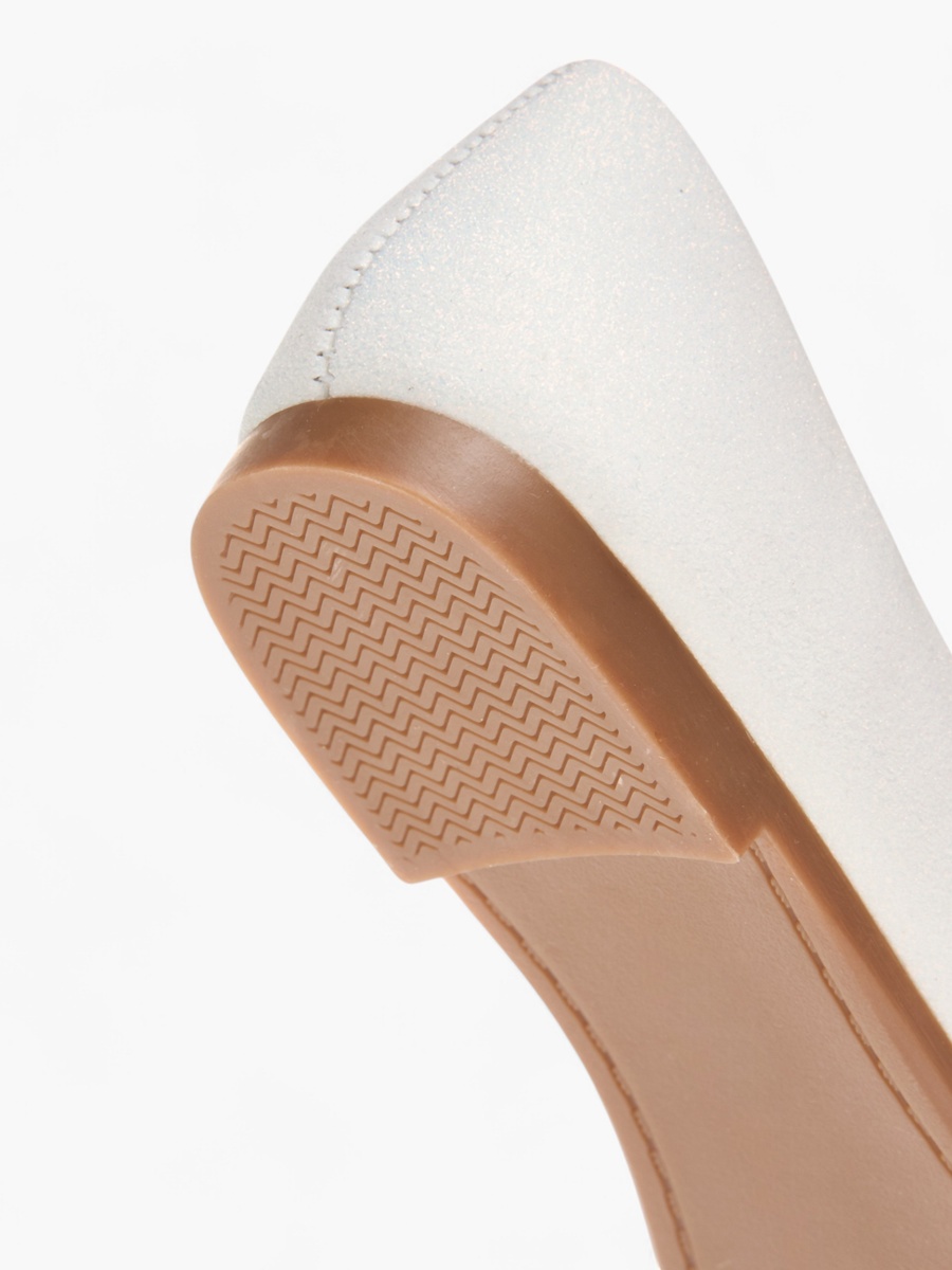 Bow Embellished Slip-On Ballerina Shoes