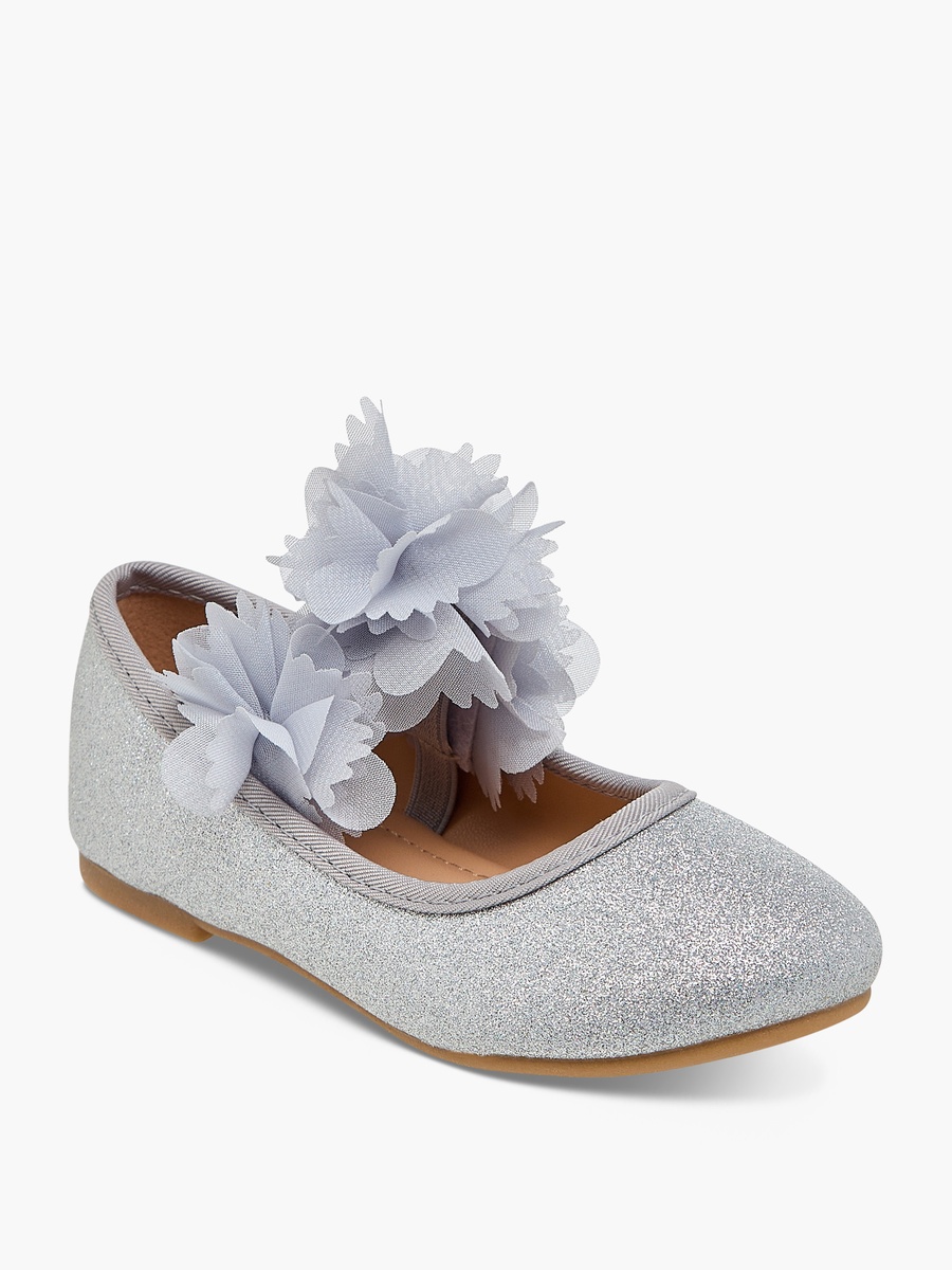 Embellished Ballerina Shoes with Elasticated Strap