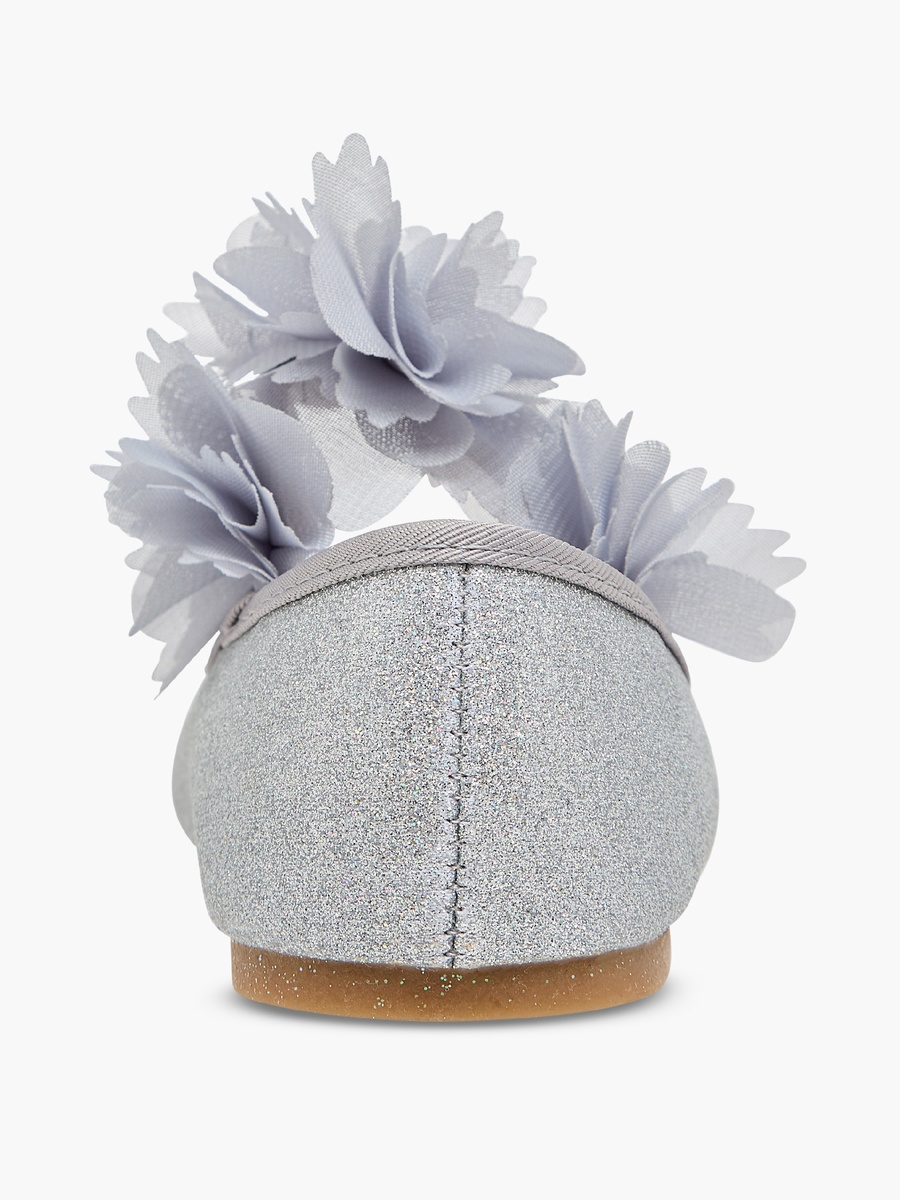 Embellished Ballerina Shoes with Elasticated Strap