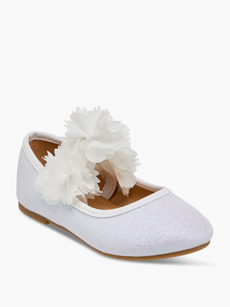 Embellished Ballerina Shoes with Elasticated Strap