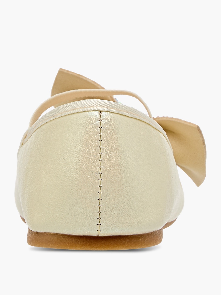 Bow Embellished Ballerina Shoes with Elasticated Strap