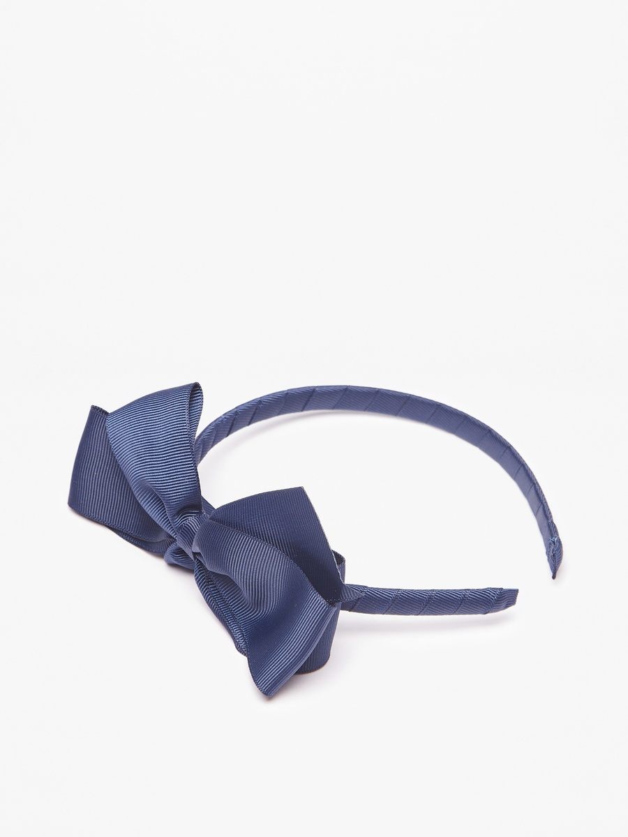 Ribbed Hairband and Bow Clip Set