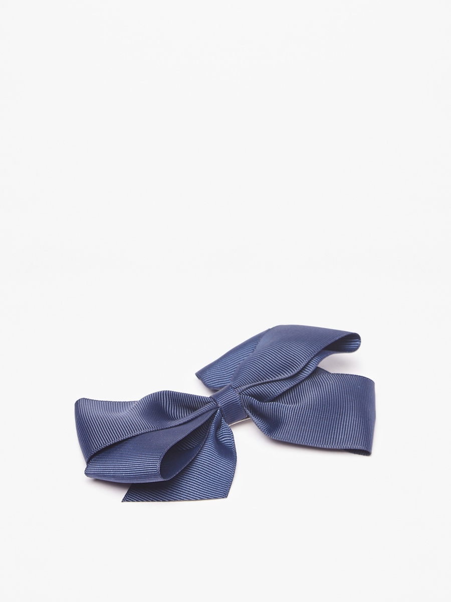 Ribbed Hairband and Bow Clip Set