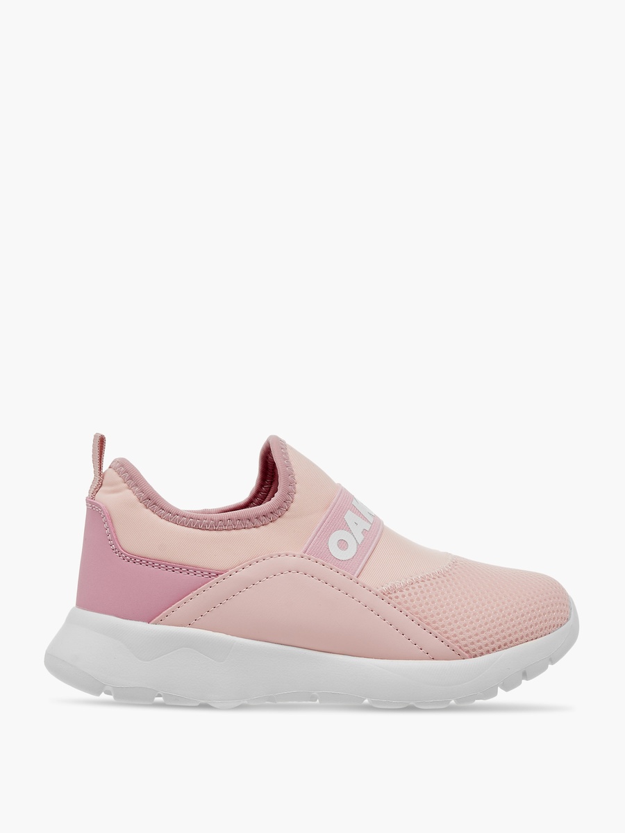 Logo Detail Slip-On Sneakers with Pull Tabs