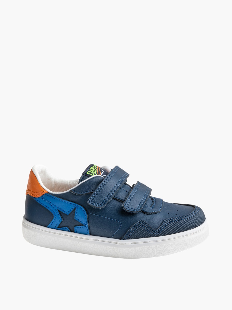 Textured Sneakers with Hook and Loop Closure