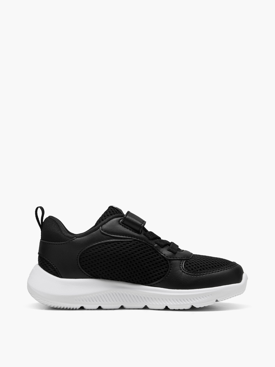 Panelled Running Shoes with Hook and Loop Closure - FUN RACER