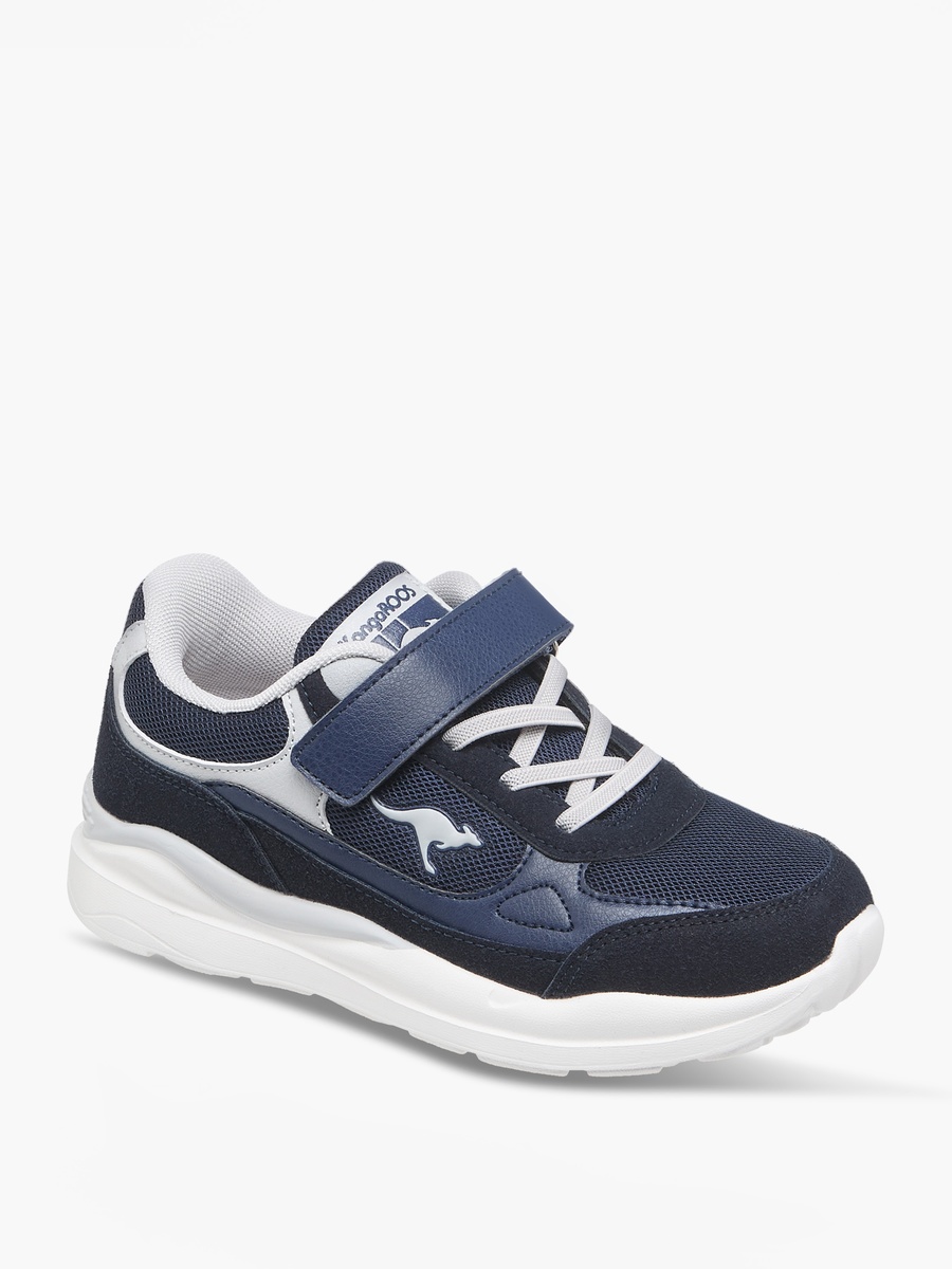Logo Detail Sports Shoes with Hook and Loop Closure