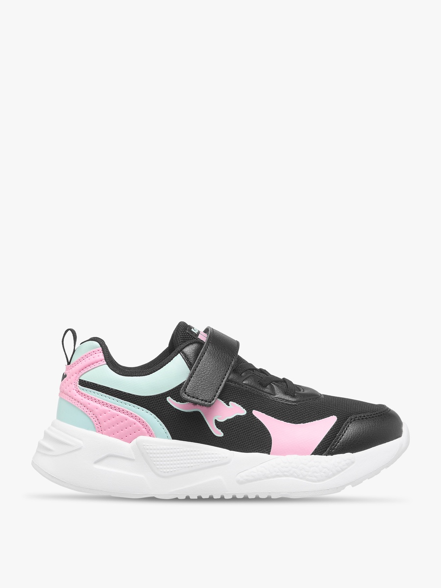Logo Detail Sports Shoes with Hook and Loop Closure