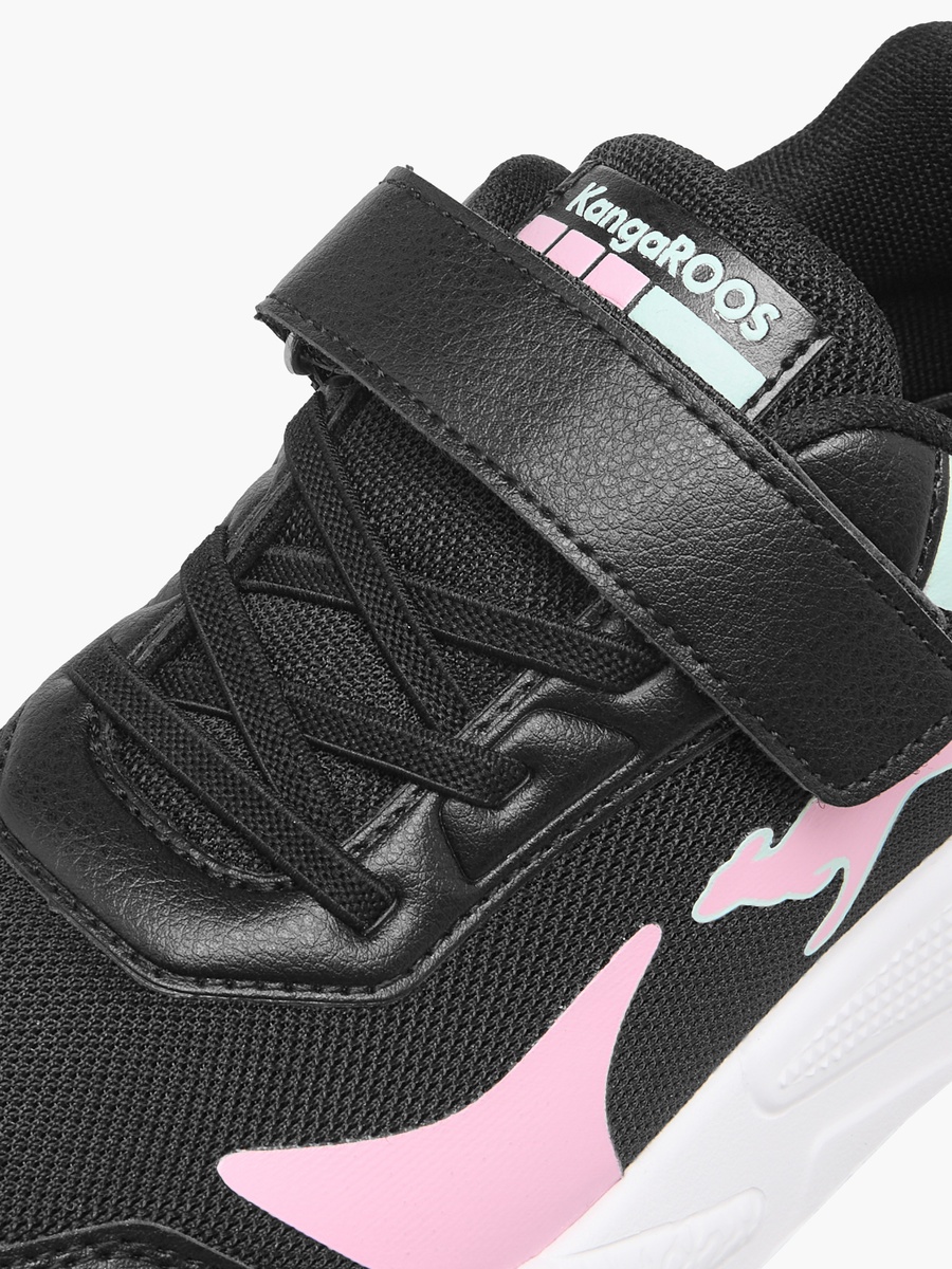 Logo Detail Sports Shoes with Hook and Loop Closure