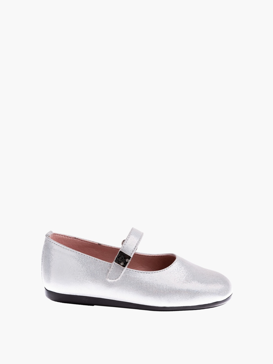 Solid Mary Jane Shoes with Hook and Loop Closure