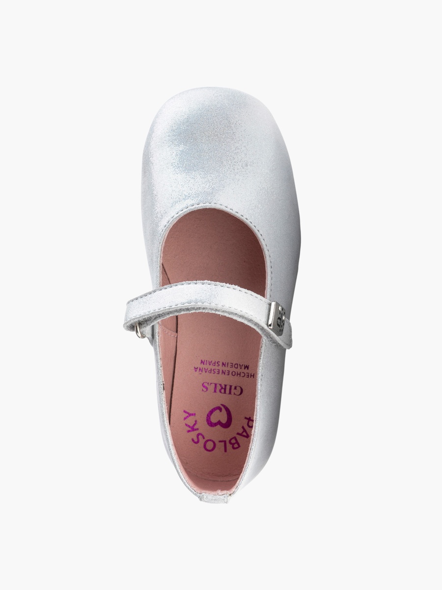 Solid Mary Jane Shoes with Hook and Loop Closure
