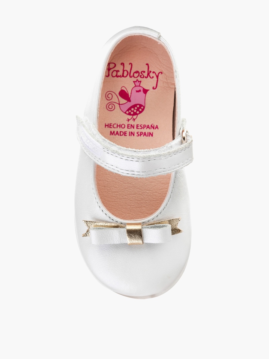 Bow Accent Mary Jane Shoes with Hook and Loop Closure