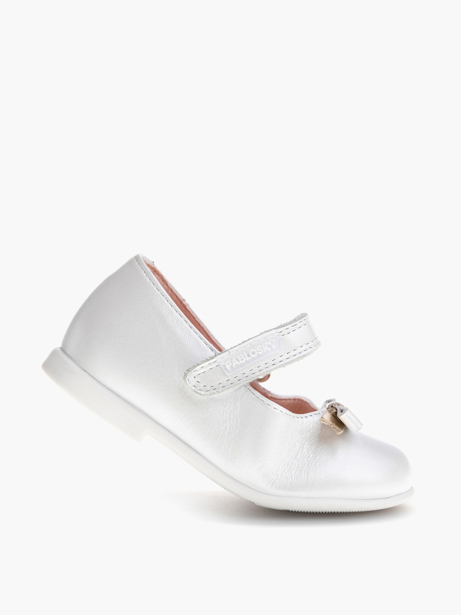 Bow Accent Mary Jane Shoes with Hook and Loop Closure