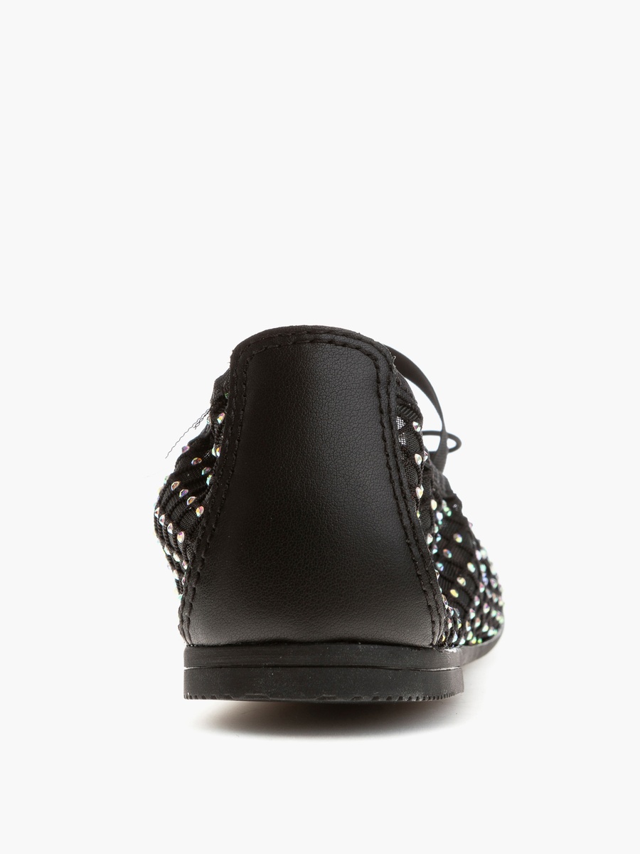 Embellished Ballerina Shoes with Elasticated Strap