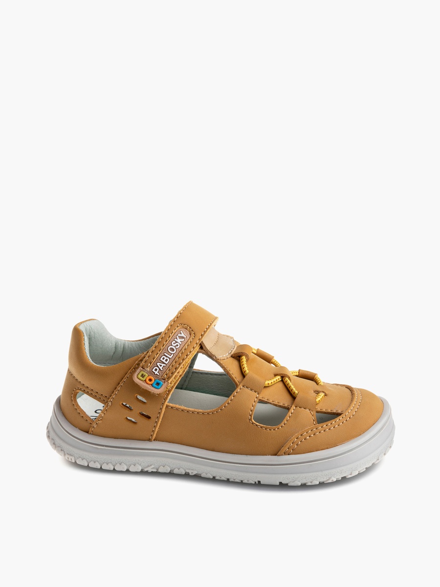 Panelled Sandals with Hook and Loop Closure