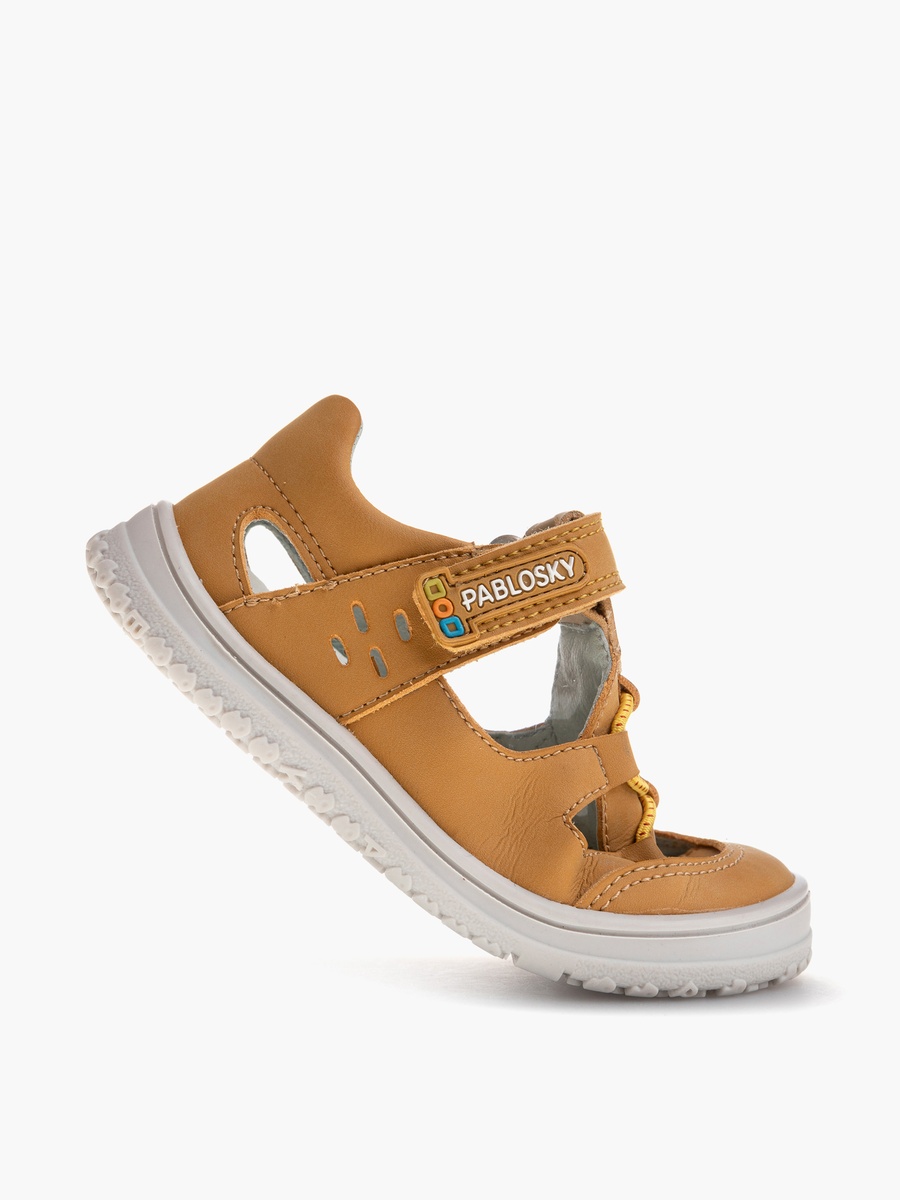 Panelled Sandals with Hook and Loop Closure