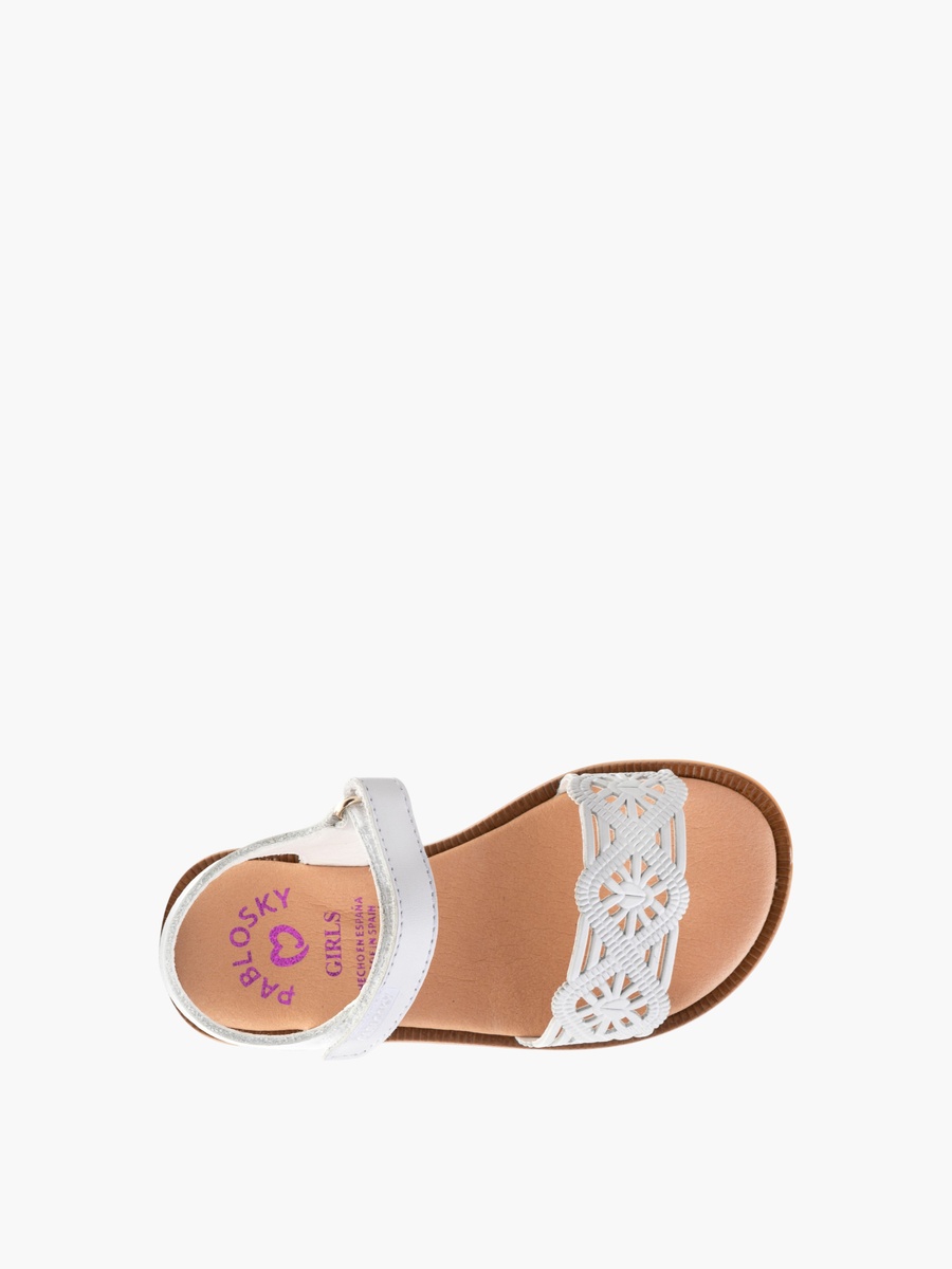 Strap Sandals with Hook and Loop Closure