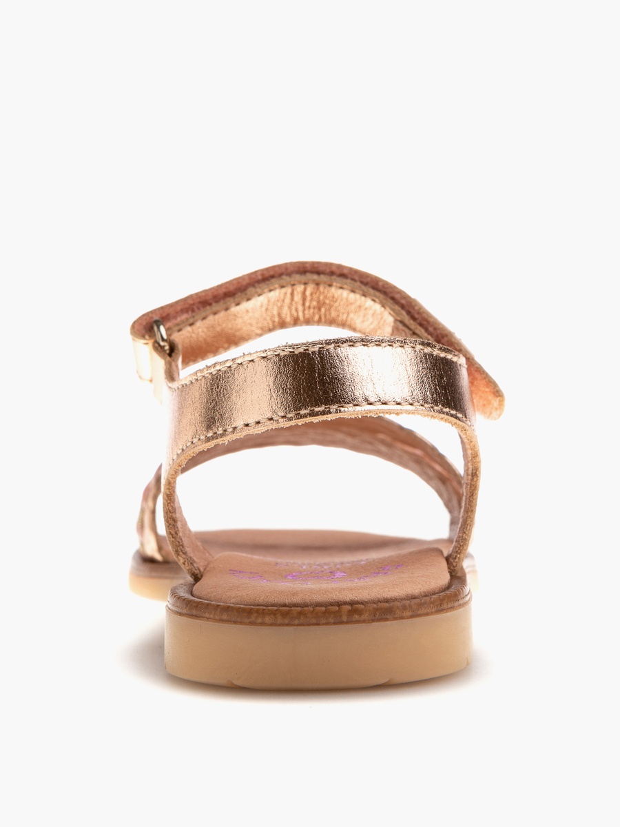 Strap Sandals with Hook and Loop Closure