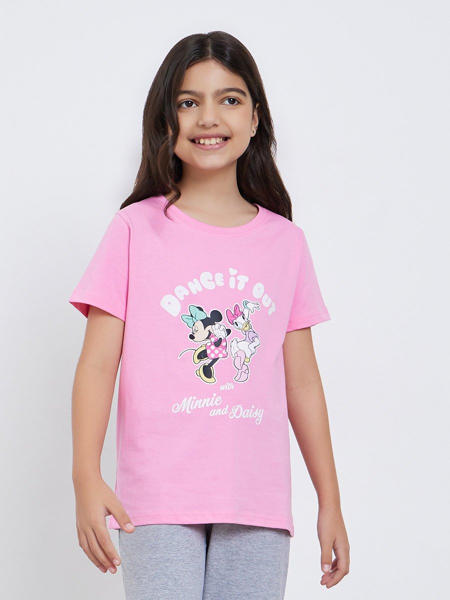 Teens Minnie-Daisy Print T-Shirt and Pyjama Set