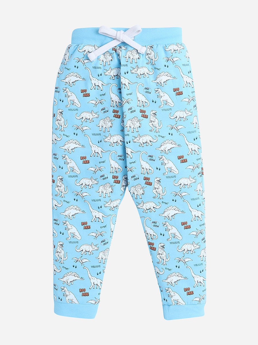 Graphic Print T-Shirt and All-Over Printed Pyjama Set