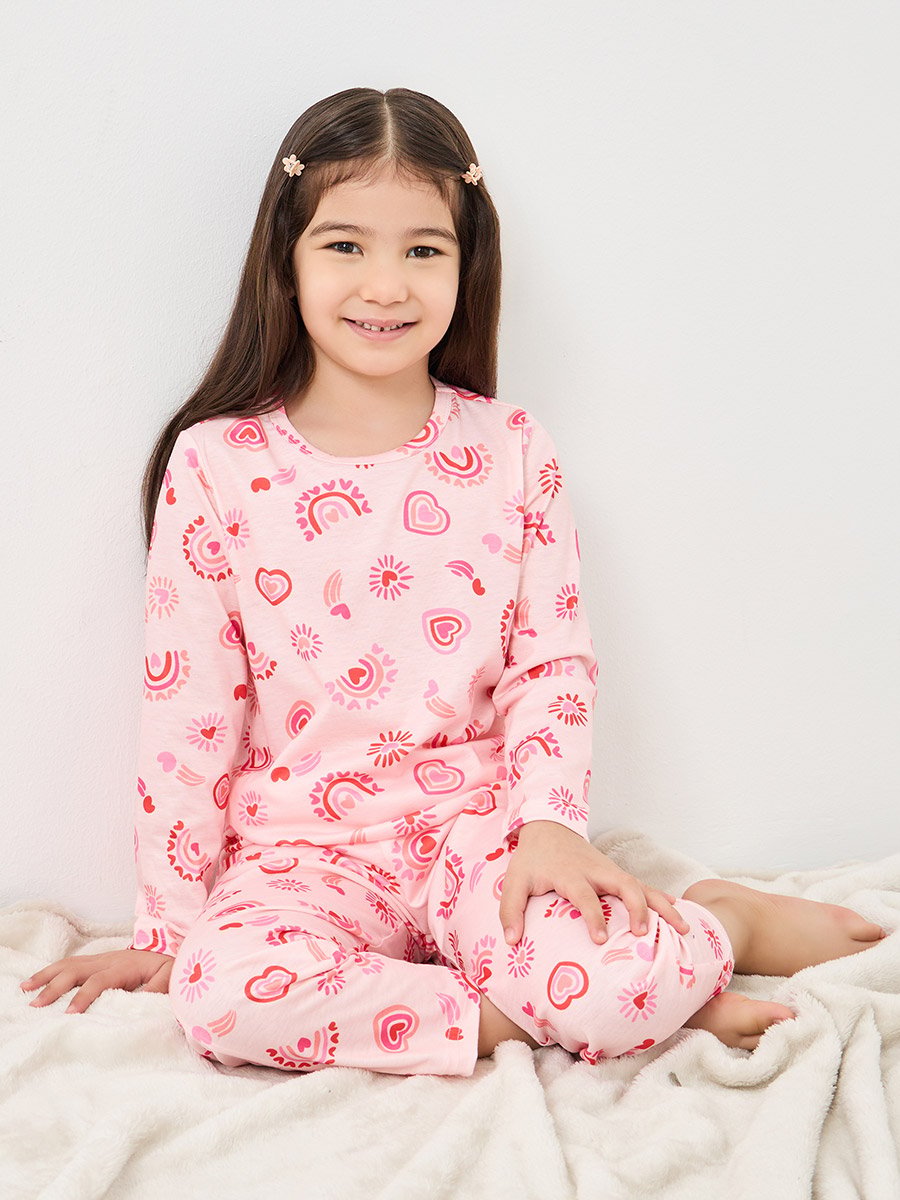 All Over Print T-Shirt and Pyjama Set