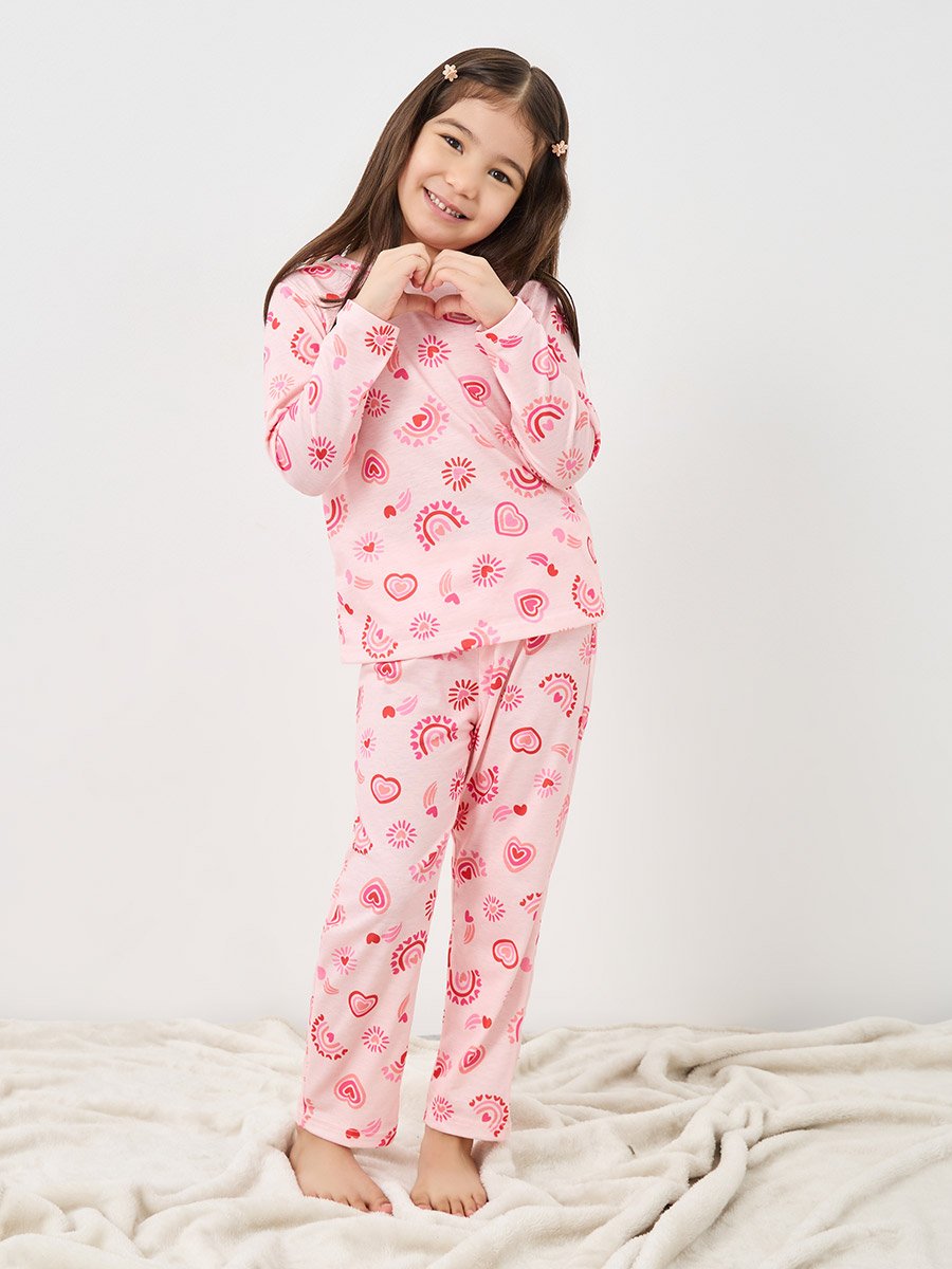 All Over Print T-Shirt and Pyjama Set