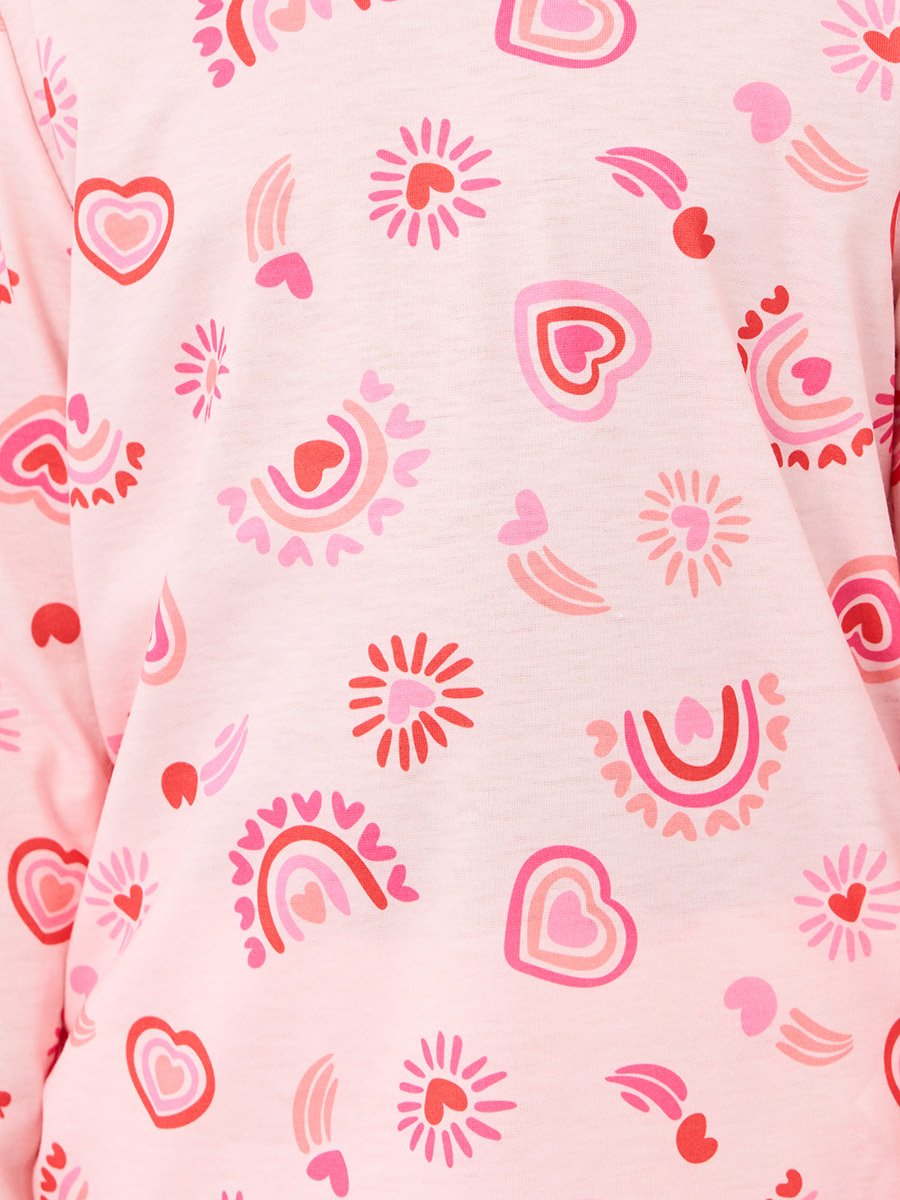 All Over Print T-Shirt and Pyjama Set