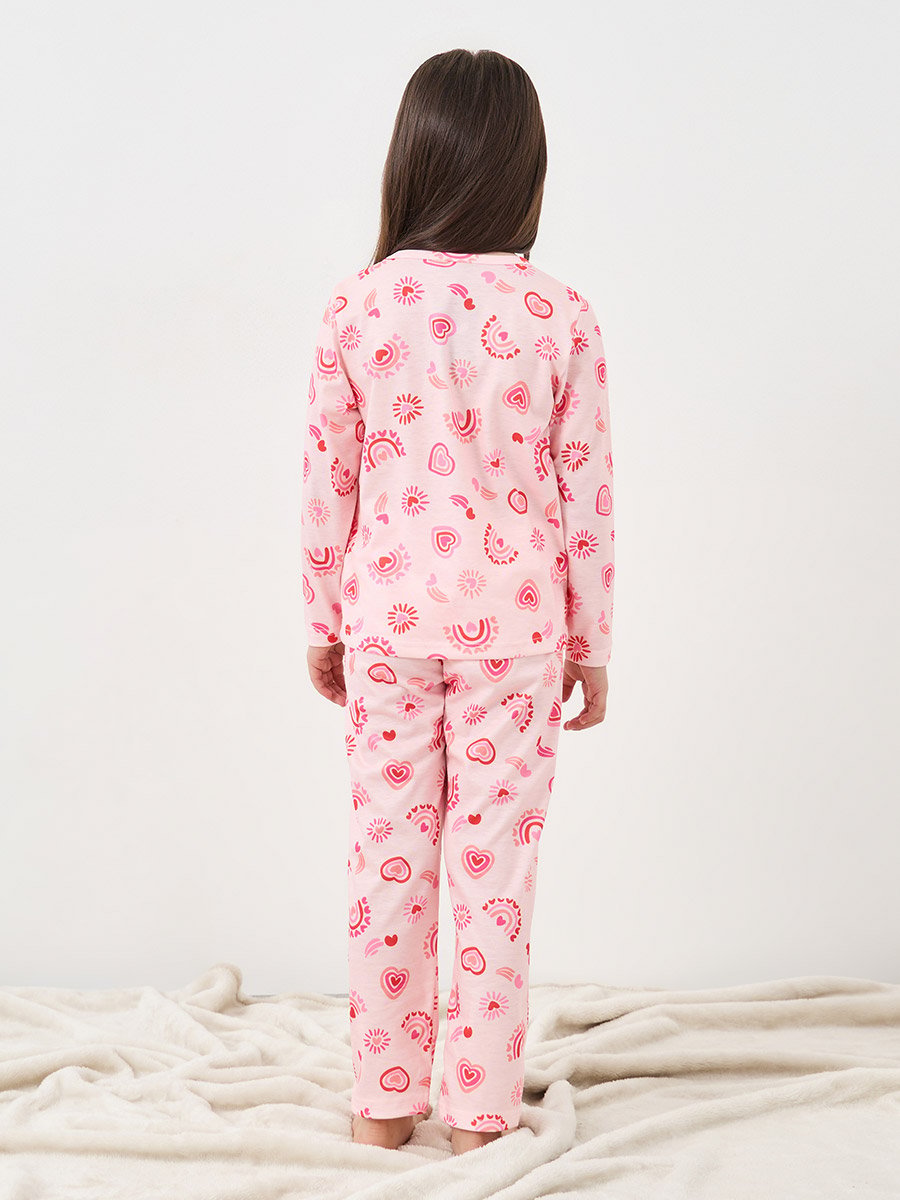 All Over Print T-Shirt and Pyjama Set