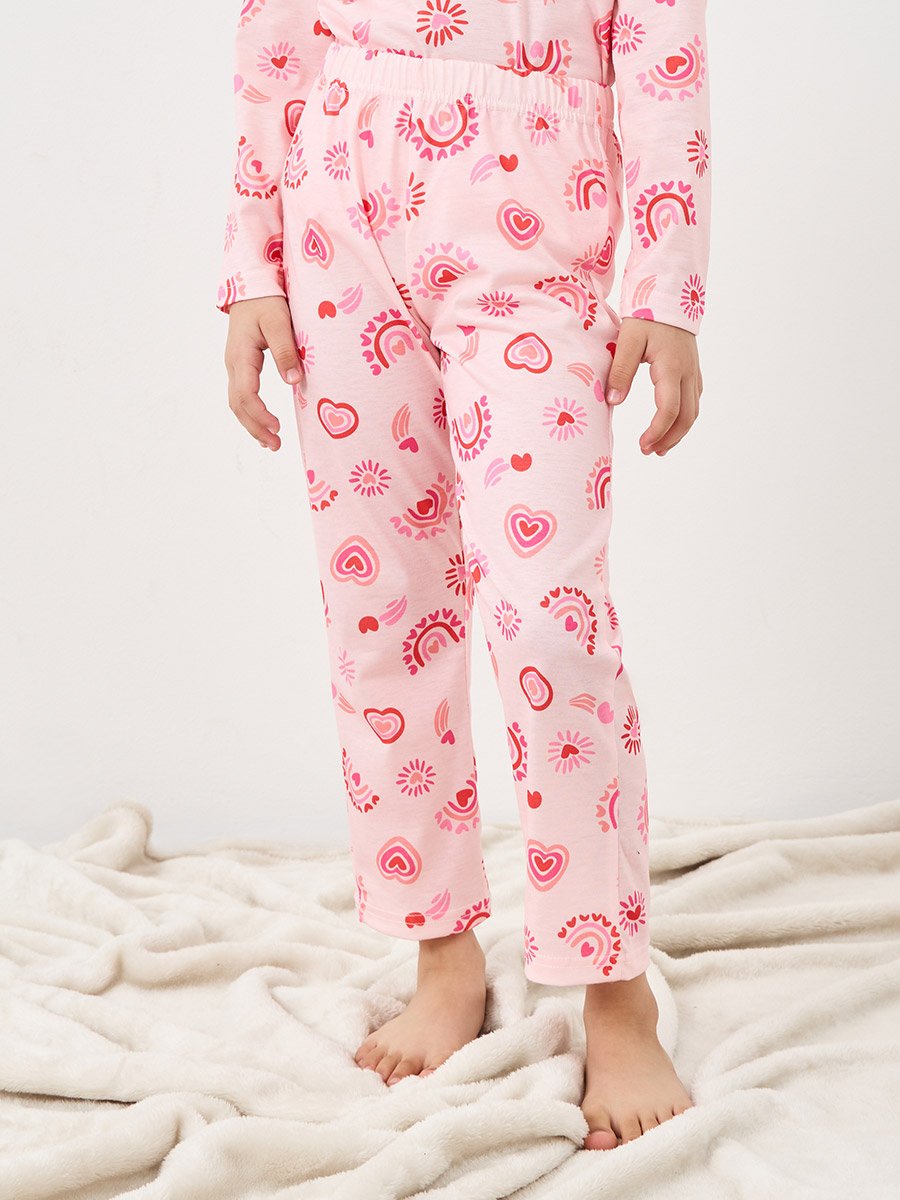 All Over Print T-Shirt and Pyjama Set