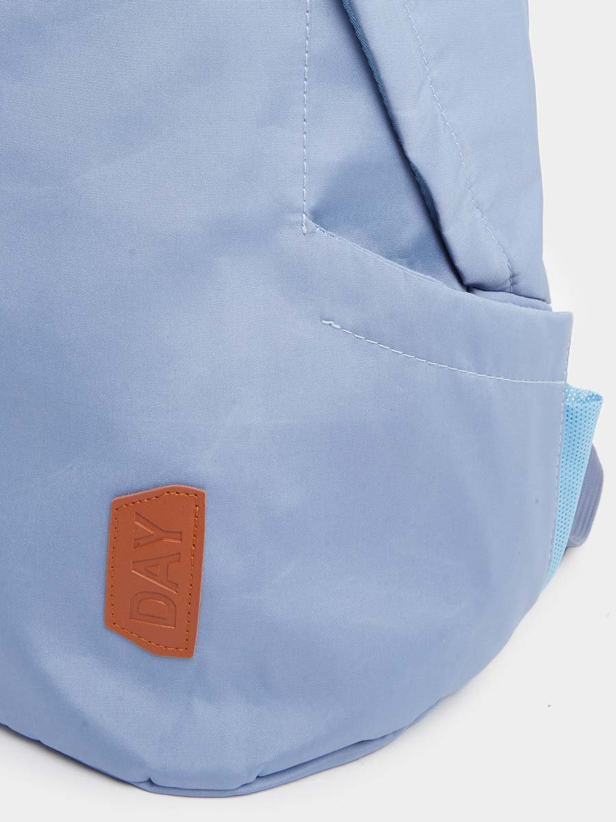 Unisex Blue Backpack with Side Pocket 31x18x45cm