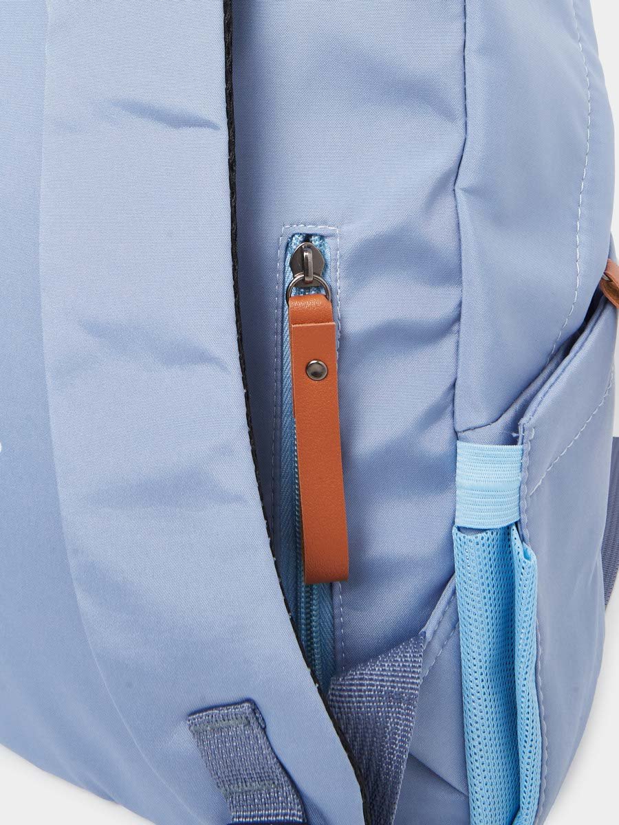 Unisex Blue Backpack with Side Pocket 31x18x45cm