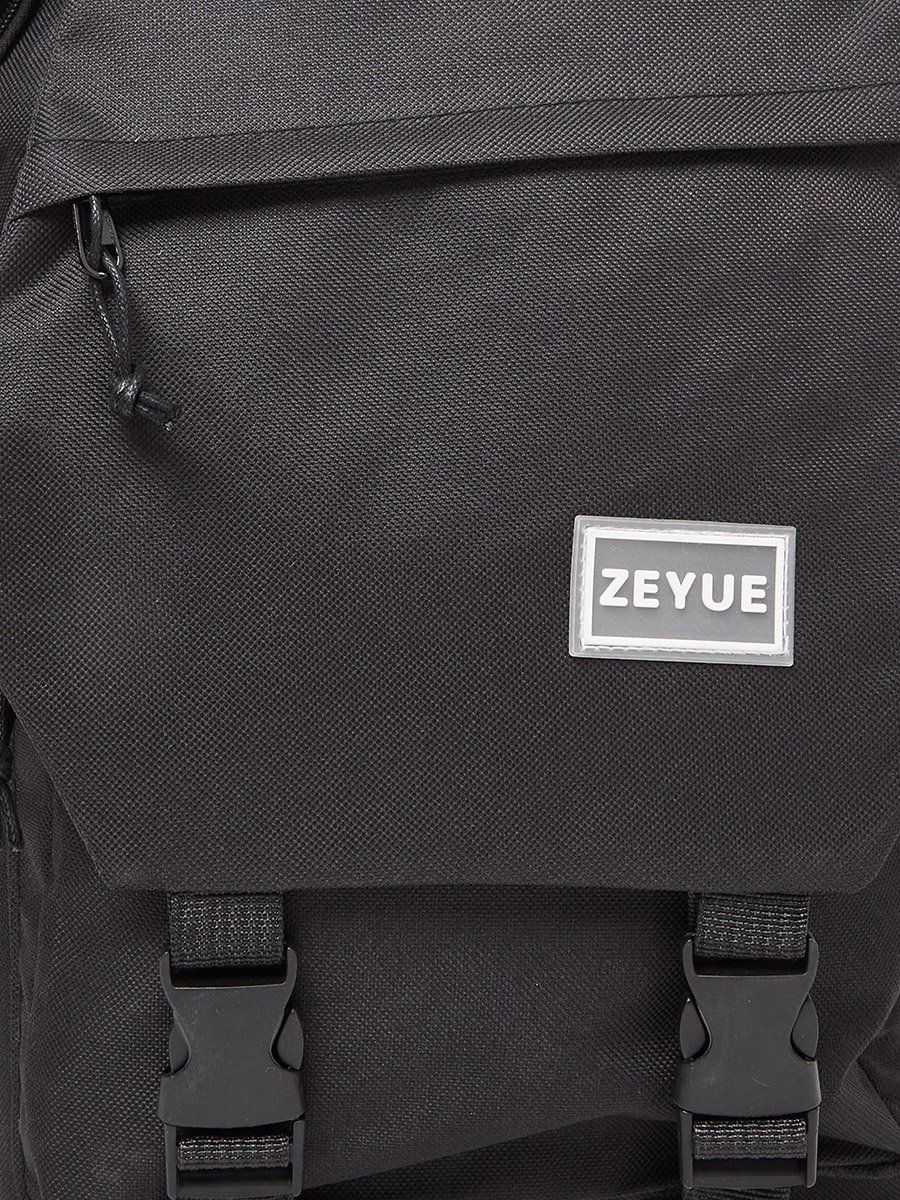 Plain Backpack with Buckled Pocket 32x16x47cm