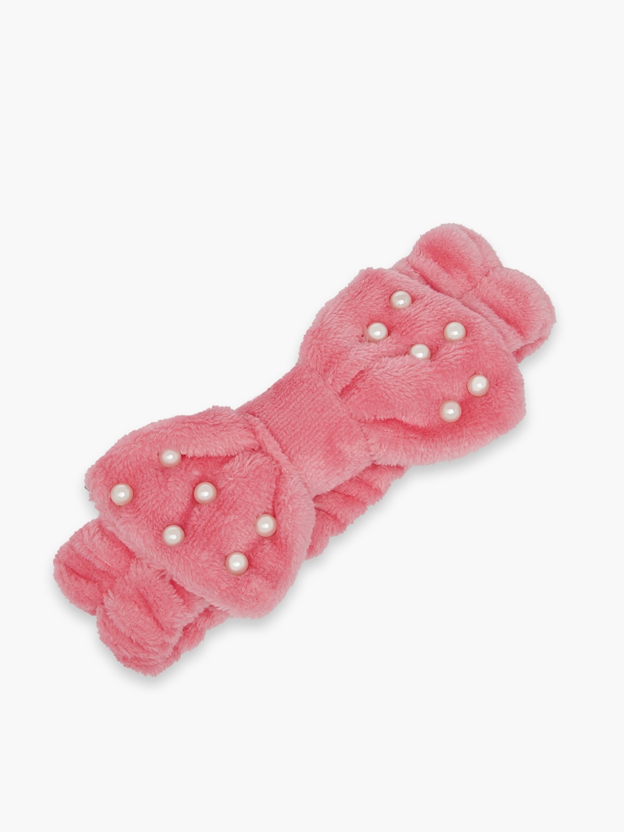 Pearl Accent Plush Makeup Headband For Kids at Bahrain | Styli