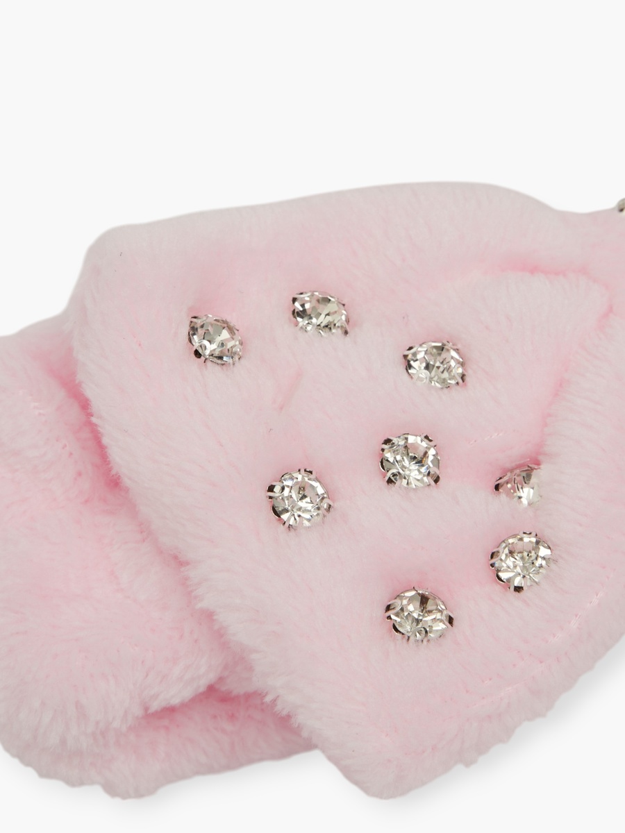 Rhinestone Embellished Plush Headband