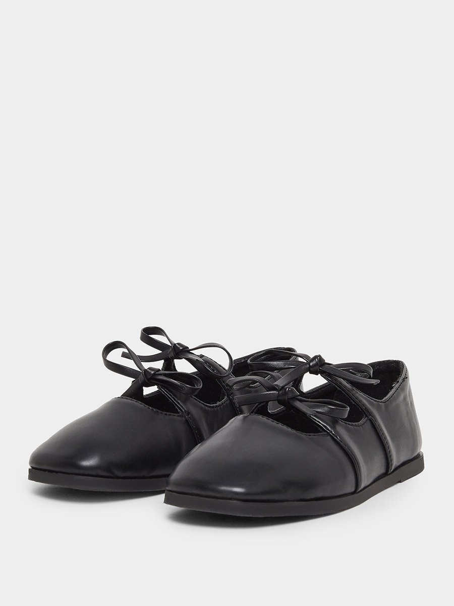 Bow Tie-up Detail Ballerinas