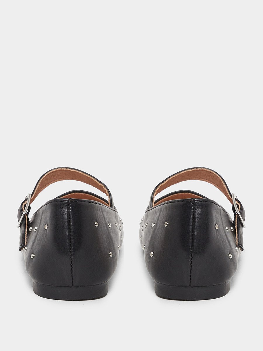 Embellished Ballerinas with Buckle Detail