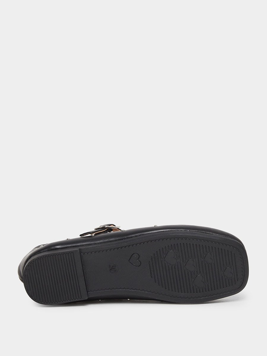 Embellished Ballerinas with Buckle Detail