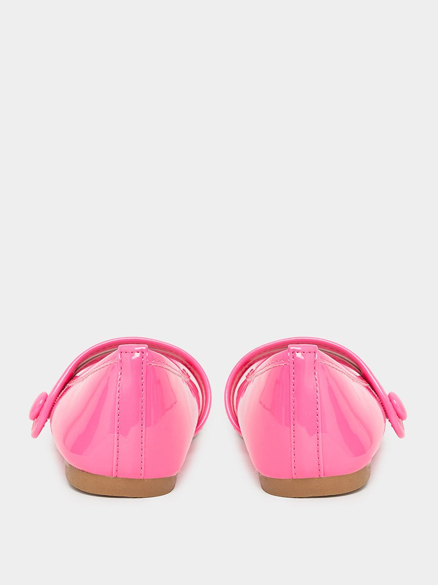 Solid Ballerinas with Hook and Loop Closure
